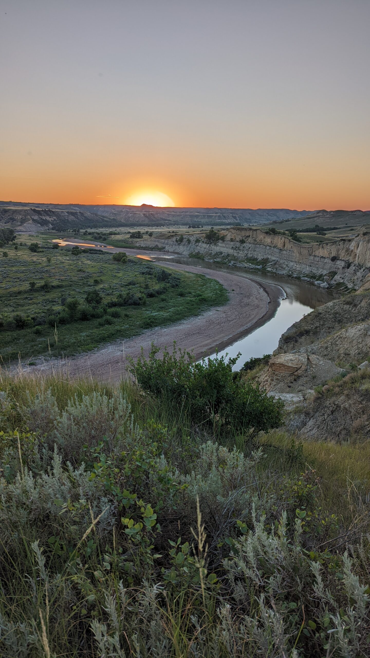 Sunset on the Wind Canyon Trail at Theodore Roosevelt National Park