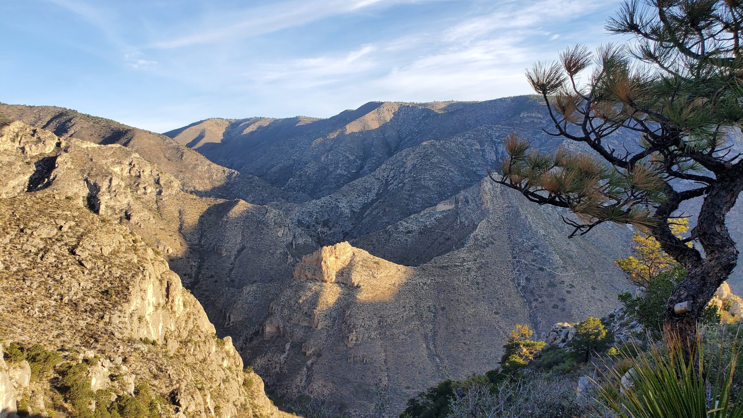 Guadalupe Moutains fading into the distance