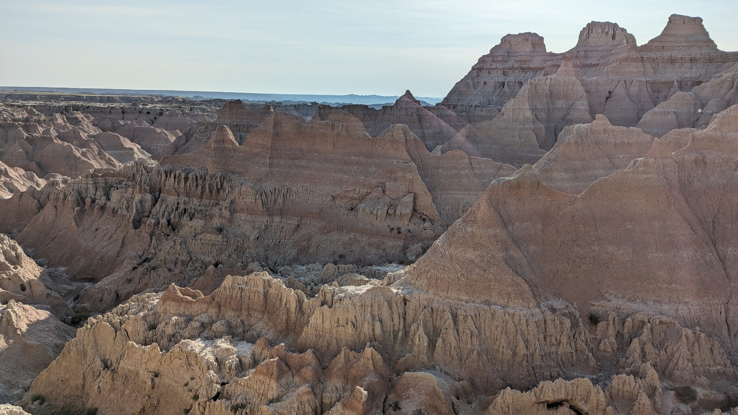 Badlands rock formations